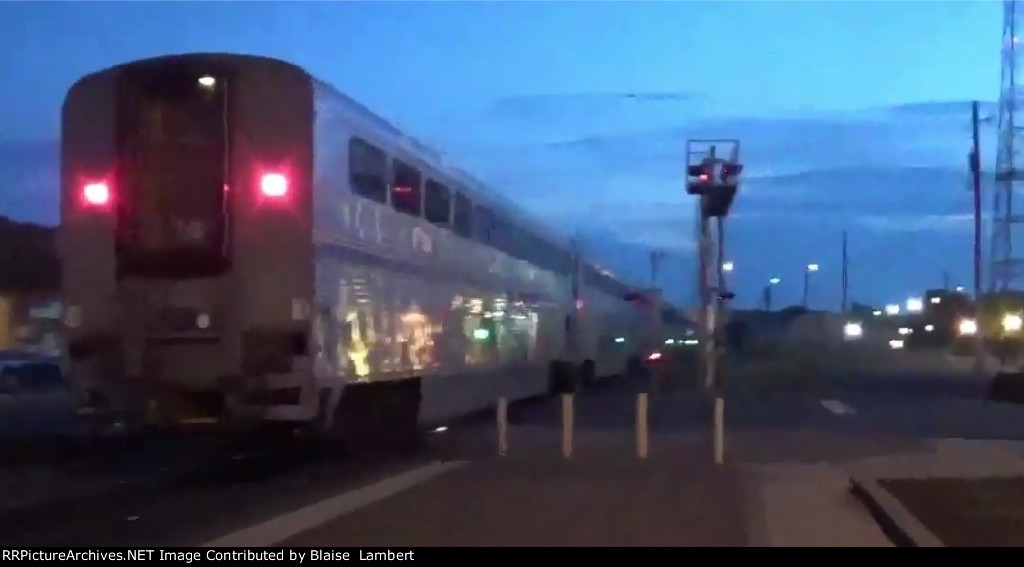 One hour late Amtrak 58 departing